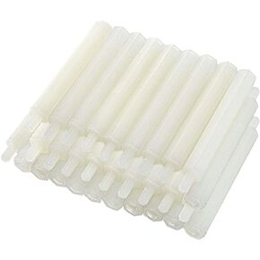 uxcell 30pcs M3 40+6mm Male Thread Nylon Hex Standoff Spacer Screws PCB Pillar