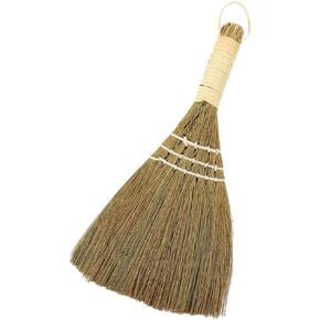 Sweeping Broom Palm Broom Small Natural Whisk Broom Retro Vietnamese Sweeping Broom Desk Cleaning Brush for Courtyard Garage Lobby Mall Market Sidewalks Decks