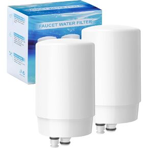 2-pack Faucets Filter Cartridge Replacement, Compatible with Brita® Faucet Water Filtration System, Brita® 36311, 36313, FR-200, FF-100