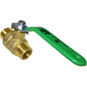3/4'' Male Ball Valve, Full Port 600 WOG, Water, Oil and Gas - Brass