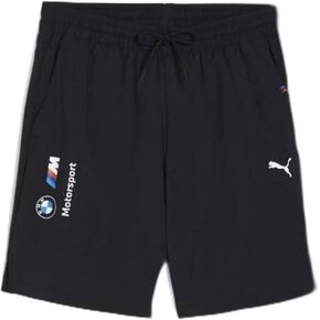 PUMA Men's Standard BMW M Motorsport Essentials Woven Shorts, Black-SS24