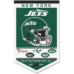 WinCraft New York Jets Heritage History Banner Pennant