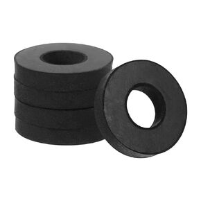 PATIKIL Flat Rubber Washers, 40Pcs 3/4 Inch OD x 1/4 Inch ID x 1/8 Thickness Multi Purpose Spacer Rubber Bushing Anti Vibration Washers for Bolts Screws Car Household Appliances