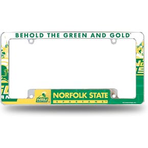 Rico Industries NCAA Norfolk State Spartans Primary 12" x 6" Chrome All Over Automotive License Plate Frame for Car/Truck/SUV