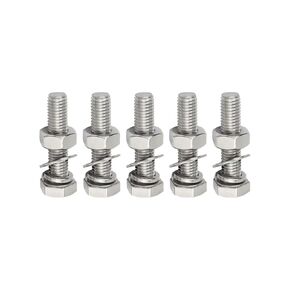 50Pcs M6 x 20mm Hex Bolt and Nut Screws Assortment with Washers Stainless Steel 304 Hexagon Head Screw Bolt Kit| by IMSCREWS