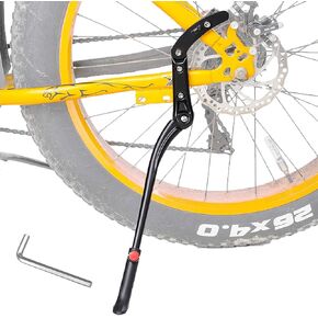 Bike Kickstand Adult Adjustable Bicycle Kickstand for Mountain Bike Aluminum Alloy Bike Side Stand Support 24"-29"