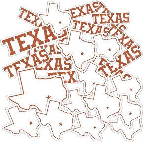 Desert Cactus University of Texas Longhorns UT Austin Stickers Vinyl Decals Laptop Water Bottle Car Scrapbook T1 (Type 1-1)