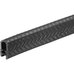 uxcell Edge Trim Black U Shape Edge Protector Rubber with Steel Clips Fits 5/64"-9/64" Edge 14.76Ft/4.5Meter Length Door Edge Guards