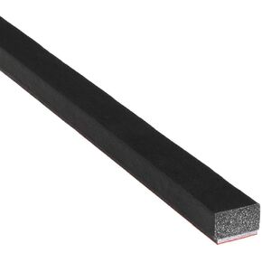 A060-3F Sponge Rubber Seal Solid with Self Adhesive 25/64" Height X 19/32" Width | Universal weatherstrip Extrusion Neoprene Strip (3 Feet)