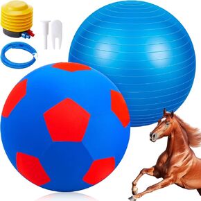 Giant Herding Ball with Ball Cover Horse Toys for Horses Stall Entertainment Play, Pump Included (Yellow,40 Inches)