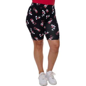 Disney Womens Plus Size Bike Shorts Lounge Shorts Mickey Minnie Mouse