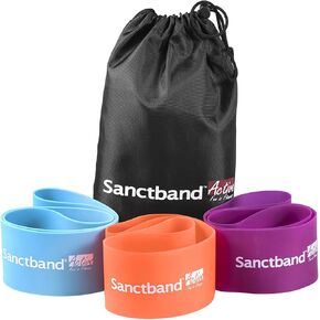 3 in 1 Loop Band Amber/Purple/Teal Loop Band Kit (Medium, Heavy, Extra Heavy) Resistance Training