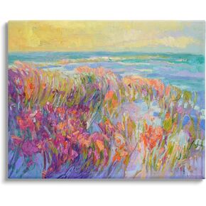 Stupell Industries Modern Seaside Flower Meadow Canvas Wall Art, Design by Dorothy Fagan