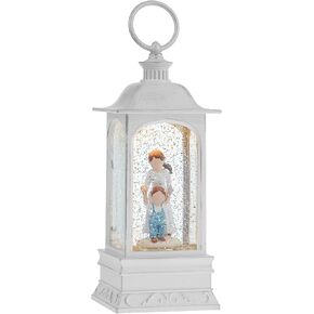 Christmas Snow Globe, Dog Memorial Gifts, Snow Globe Lantern with 6H Timer, Battery & USB Operated, Christmas Decorations Gifts for Loss of Dog Pet Lovers
