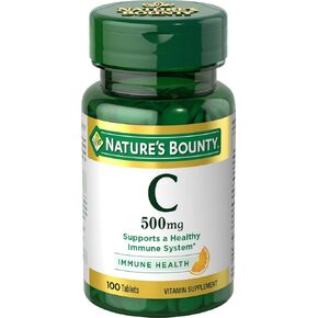 Nature's Bounty Vitamin C, 500mg, 100 Tablets