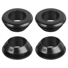 uxcell 20Pcs Rubber Grommets 17mm Mount Dia, for 14mm ID Rubber Hole Plugs Rubber Wiring Grommets for Firewall Cable Wire Protecting, Black