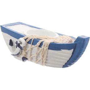 DOITOOL Nautical Decor Votive Candle Holder: Ocean Themed Farmhouse Boat Candle Holder - Marine Beach Style Handmade Candle Holder Decorations for Home Decor Office Decor Housewarming
