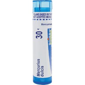 Boiron Mercurius Dulcis 30C Md 80 Pellets for Minor Sore Throat on The Right Side with Thick Saliva