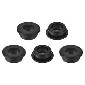 uxcell 5Pcs Rubber Grommets 1-1/8"(28mm) Drill Hole, 3/4"(19mm) ID Hole Top Hat Grommet Black Silicone Rubber Hole Plug Gasket for Wiring, Automotive