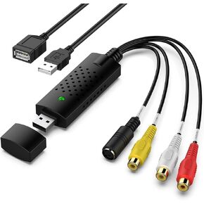 VHS Cassette Adapter Converter Compatible with VHS-C SVHS Camcorders Motorized VHS Cassette Player Not Compatible with 8mm/MiniDV/Hi8