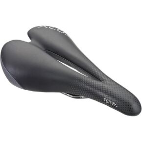 Terry Falcon X Bike Saddle - Bicycle Seat for Women - Flexible & Comfortable - Black Dura-Tek Cover, Low Profile