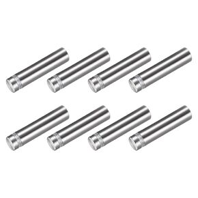 METALLIXITY Sign Standoff Screws (12x53mm) 8pcs, Stainless Steel Advertising Screws Glass Acrylic Nail - for Picture Frame Sign Displays