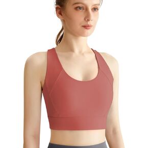CHAMWEY Women‘s Sports Bra high Support Racerback no Bounce Breathable Quick Drying Comfortable