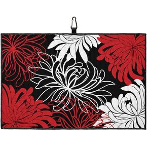 24"x16" Golf Towel, Microfiber Towel with Clips, Colorful Ornate Mexican Sugar Skull Set with FlowerPattern Golf Towels for Men and Women - Easy to Clean Clubs and Golf Ball Grooves, Golf Gifts