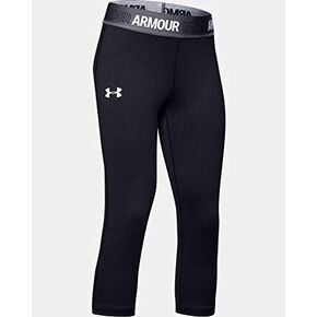 Under Armour Girls' HeatGear® Armour Capris YSM Black