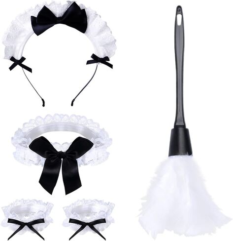 Women French Maid Costume Accessories Kit Anime Cosplay Dress Apron in Kuwait