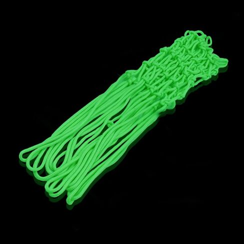 شبكة كرة السلة الليلية تتوهج في الظلام، شبكة دائرية مضيئة في الهواء الطلق، شبكة كرة سلة مضيئة تعمل بالشمس في الهواء الطلق، شبكة كرة سلة مضادة للسوط، مادة نايلون حجم قياسي للمدرسة الرياضية الخارجية in Kuwait