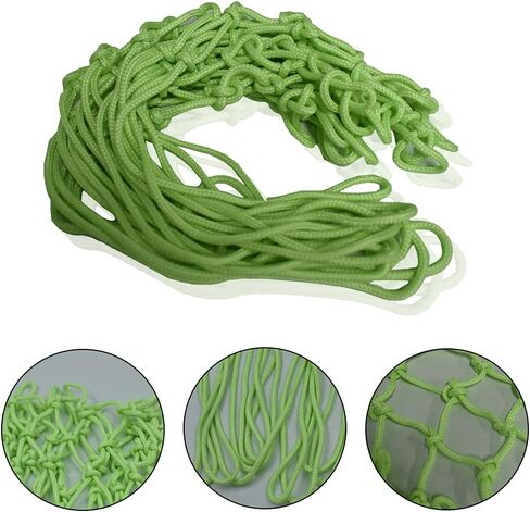 شبكة كرة السلة الليلية تتوهج في الظلام، شبكة دائرية مضيئة في الهواء الطلق، شبكة كرة سلة مضيئة تعمل بالشمس في الهواء الطلق، شبكة كرة سلة مضادة للسوط، مادة نايلون حجم قياسي للمدرسة الرياضية الخارجية in Kuwait