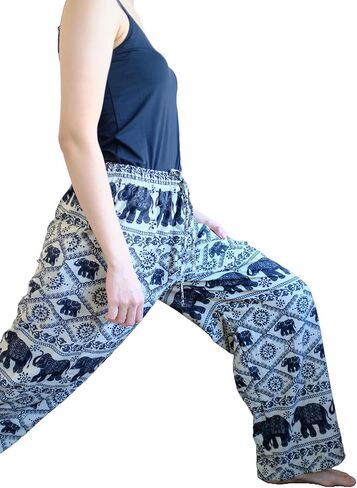 Boho Harem Wide Leg Elephant Pants (Made in Thailand) in Saudi Arabia