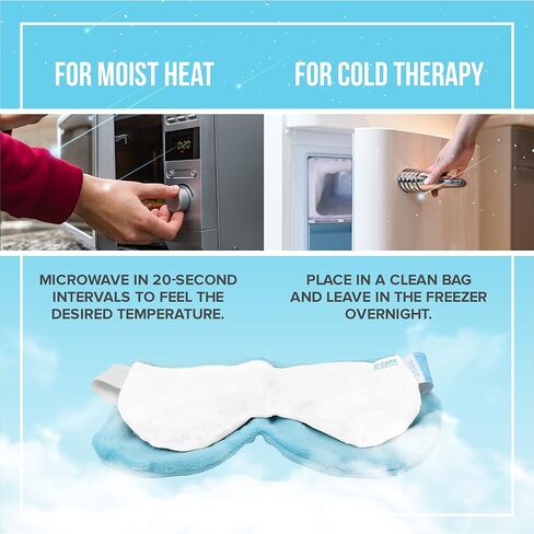 JJ CARE ضغط حراري رطب للعين، تخفيف الضغط الحراري للعين الجافة، قناع العين القابل للاستخدام في الميكروويف برائحة اللافندر، ضغط بارد وحرارة للعيون، وسادة تدفئة للعين للعيون المتهيجة in Kuwait