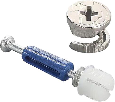 Furniture Cam Lock 3-in-1 Eccentric Wheels, Furniture Cam Lock Fasteners, Compatible with Woodworking Hardware Parts, Multi Size Repair Spare Parts Nuts & Bolts Assortment Kit（120Pcs，40 Sets） in Saudi Arabia