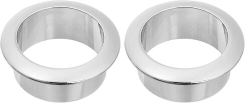 uxcell 2 Pcs 1.38 inch (35mm) Nylon Desk Grommets, Plastic Cable Hole Cover, Wire Cord Cable Organizer for Computer Desk Cabinet, Silver in Saudi Arabia
