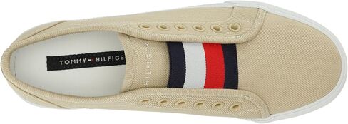 Tommy Hilfiger Women's Anni Slip-On Sneaker, White Canvas, 6.5 M US in Saudi Arabia