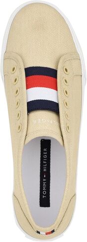 Tommy Hilfiger Women's Anni Slip-On Sneaker, White Canvas, 6.5 M US in Saudi Arabia