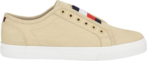 Tommy Hilfiger Women's Anni Slip-On Sneaker, White Canvas, 6.5 M US in Saudi Arabia