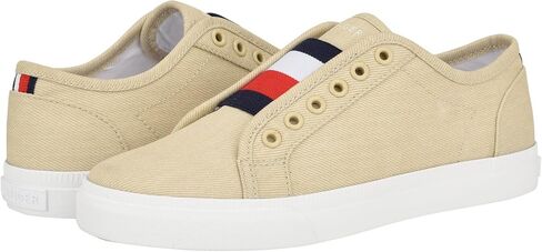 Tommy Hilfiger Women's Anni Slip-On Sneaker, White Canvas, 6.5 M US in Saudi Arabia