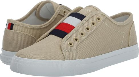 Tommy Hilfiger Women's Anni Slip-On Sneaker, White Canvas, 6.5 M US in Saudi Arabia