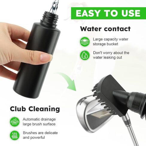 فرشاة تنظيف نادي الجولف، فرشاة مياه الجولف مع مشبك تثبيت وزجاجة رذاذ، سعة مياه 118 مل، فرشاة تنظيف نادي الجولف والكرة، أداة فرشاة تنظيف نادي الجولف in Kuwait