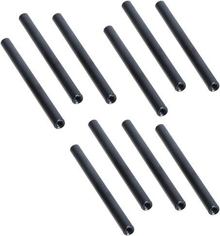 YXQ M3x60mm Round Aluminum Standoff Column Spacer Wide Head Column Spacer Pillar for DIY Parts RC/FPV/CNC/Drone Multicopter Black, 10-Piece in Saudi Arabia