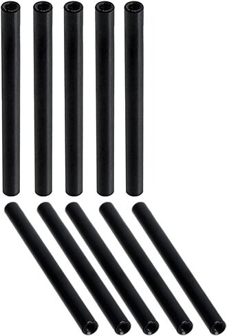 YXQ M3x60mm Round Aluminum Standoff Column Spacer Wide Head Column Spacer Pillar for DIY Parts RC/FPV/CNC/Drone Multicopter Black, 10-Piece in Saudi Arabia