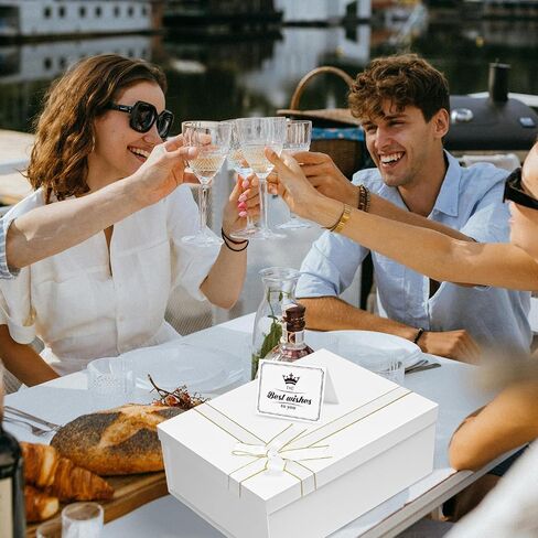 Large Gift Boxes with Lids, 13×10×5 Inches Black Gift Box, Gift Box with Ribbon Bow, Card and Shredded Paper Filler, Luxury Gift Boxes for Presents, Birthday, Weddings, Christmas(1Pack) in Saudi Arabia