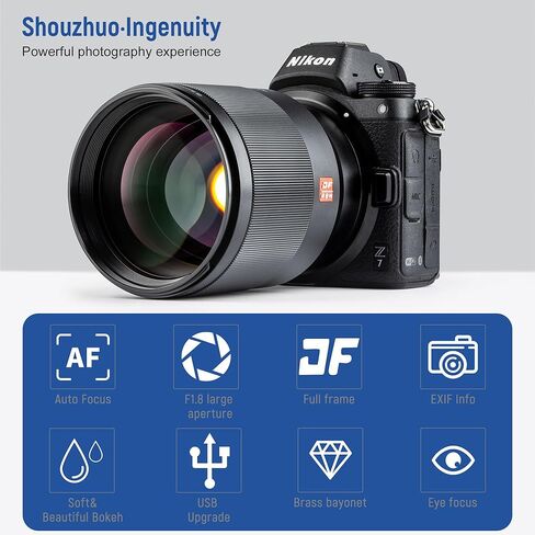 VILTROX 28mm f/1.8 f1.8 Nikon Z Full Frame Lens for Nikon Z Mount, Prime Auto Focus Lens for Nikon z Mount Z9 Z8 Z6II Z7II Zf Zfc Z5 Z50 Z30 Z6 Z7 in Saudi Arabia