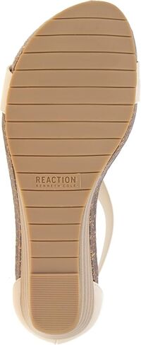 Kenneth Cole REACTION Women's Great Gal T-Strap Wedge Sandal, Black Patent, 6 M US in Saudi Arabia