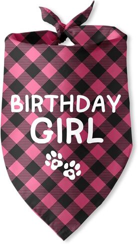 It's My Birthday Mother Puppers Pink Dog Bandana Dog Birthday Girl Bandana Puppy Bandana Funny Pet Puppy Photo Prop Pet Scarf Accessories for Pet Dog Lovers Gifts in Saudi Arabia