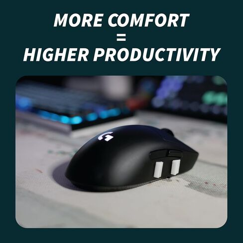 Mouse GRIPZ مع شريط - أسافين مريحة منسوجة لفئران ألعاب الكمبيوتر الشخصي لراحة اليد وقبضة المخلب | سهل التطبيق | لاصق قوي in Saudi Arabia