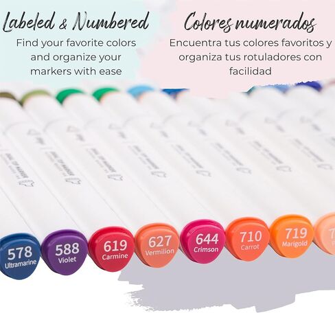Colorya 28 Skin Art Markers for Artists- Alcohol Markers with Dual-Tip + Carry Bag Included - Alcohol Pens for Coloring Books for Adults, Drawing, Sketching in Saudi Arabia